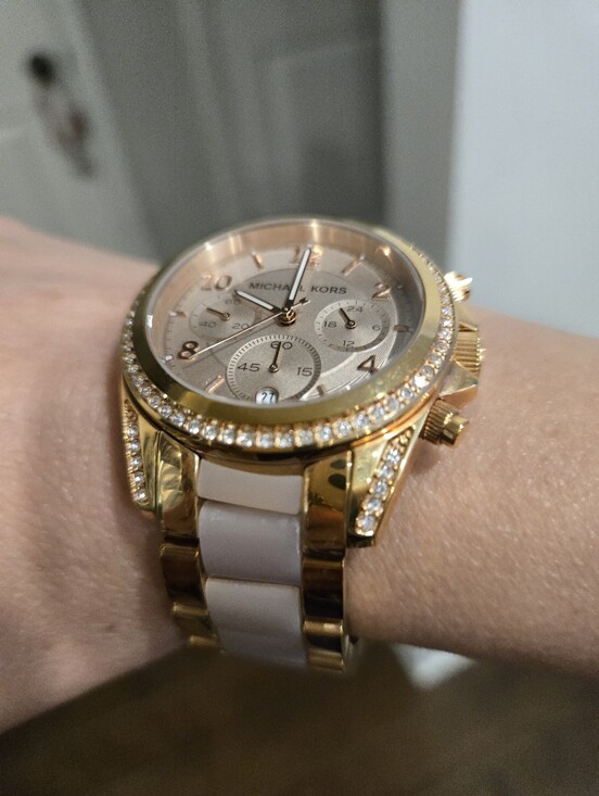 Michael Kors Accessories - Michael Kors Womens Rose Gold Pink Diamond Watch